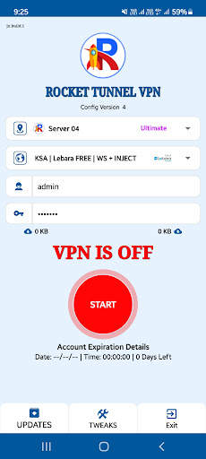 Rocket Tunnel VPN screenshot 2