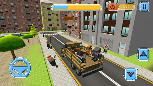 Blocky Vegas Crime Simulator:Prisoner Survival Bus screenshot 3