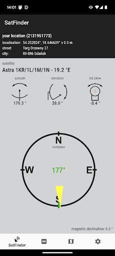 SatFinder скриншот 1