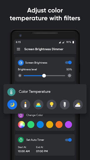 Lower Screen Brightness Dimmer - Night Filter screenshot 2