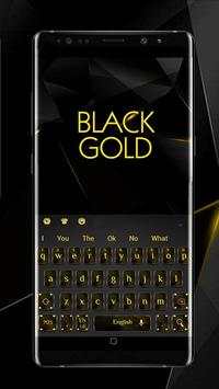 Cool Black Gold Keyboard screenshot 2