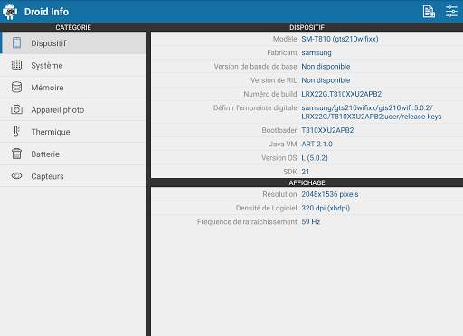 Droid Hardware Info screenshot 12