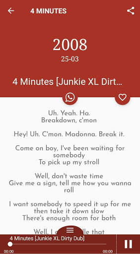 All Madonna Songs Lyrics screenshot 1