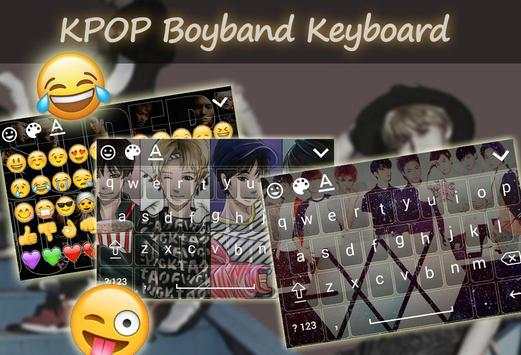 KPOP Boyband Keyboard Theme screenshot 1