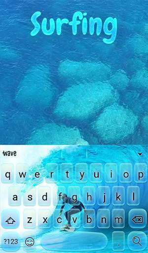Surfing Animated Keyboard   Live Wallpaper screenshot 2