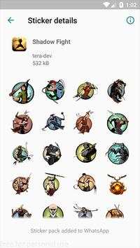 Shadow sticker fight 2 for whatsapp screenshot 2