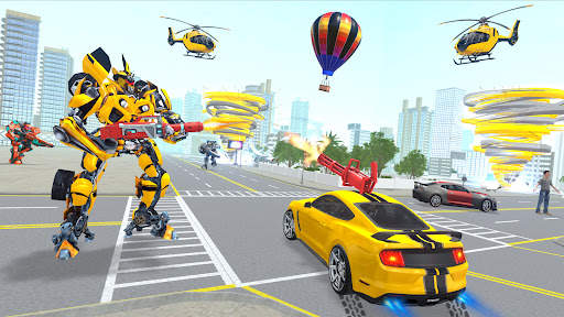 Robot Tornado Transform Game screenshot 3