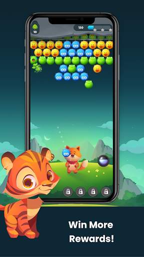 Angry animal pop bubble shooter screenshot 3