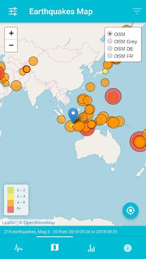 Gempa - USGS Earthquakes report स्क्रीनशॉट 2