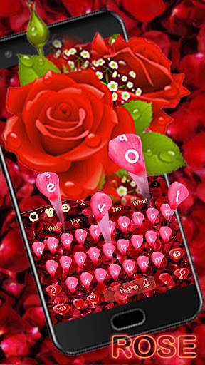 Red Rose Keyboard Theme screenshot 3
