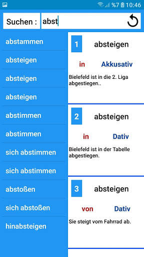 Verben mit Präpositionen screenshot 3