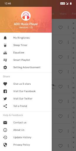 ADO Music Player - MP3 Player, Audio Player screenshot 2