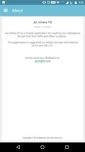 Jio mHere FO screenshot 5