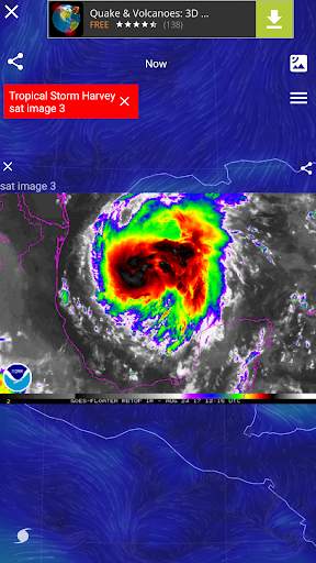 Mapa de vento 🌪 Furacão Tracking screenshot 1