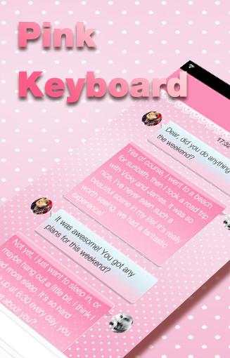 Pink Emoji Keyboard -Emoticons स्क्रीनशॉट 5
