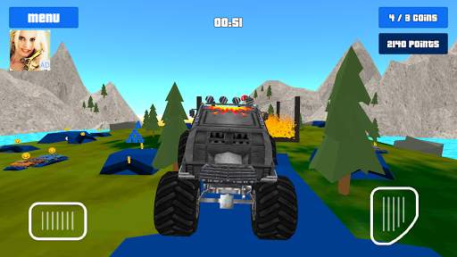 Baby Monster Truck Hot Racing screenshot 2