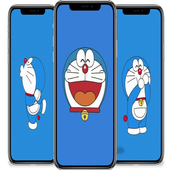 Blue Cat Cartoon Wallpaper HD أيقونة