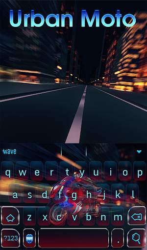 Urban Moto Animated Keyboard   Live Wallpaper स्क्रीनशॉट 2