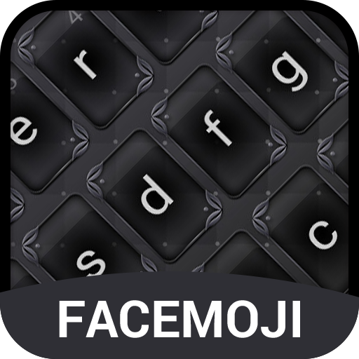 Black Emoji Keyboard Theme icon