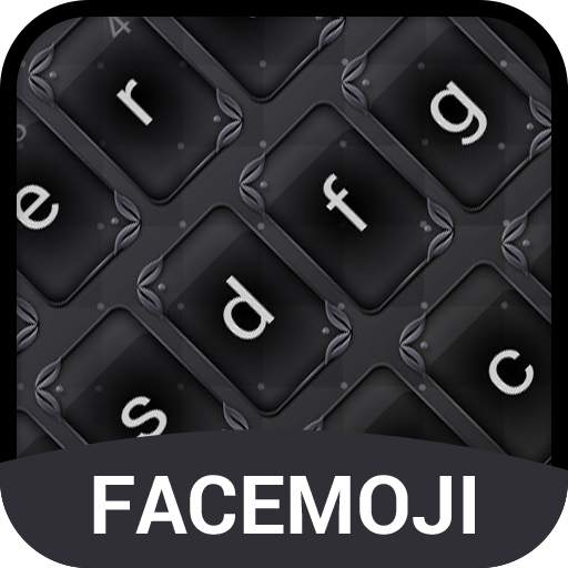 Black Emoji Keyboard Theme v1.0