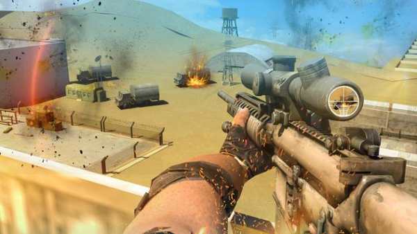 US Granny Sniper Cover Fire Anti Terorism Shooting screenshot 2
