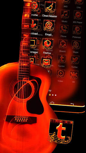 Musical Guitar Launcher Theme screenshot 3