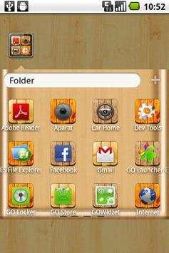Free Wood Theme Go Launcher EX screenshot 4