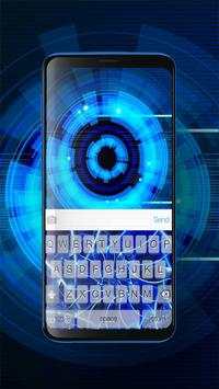 Keyboard Neon Blue Theme screenshot 3