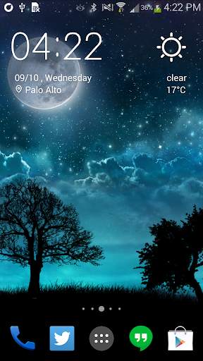 Dream Night Free LiveWallpaper screenshot 1