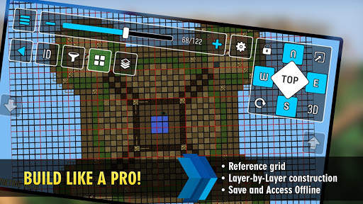 MCProApp build companion, blueprints for Minecraft screenshot 2