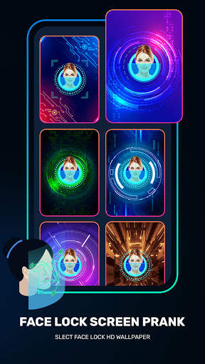 Face Screen Lock - Fingerprint App Lock Prank 4 تصوير الشاشة