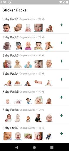 Funny Baby Faces Stickers Pro screenshot 1