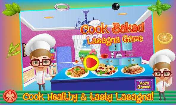 Cook Baked Lasagna Game screenshot 1