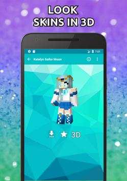 مجموعة أنيمي و Ninja Skins لماين كرافت في 3D 2 تصوير الشاشة