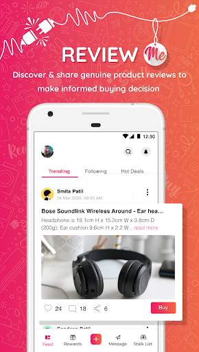 RevMeUp: Review. Stalk. Buy. Earn. स्क्रीनशॉट 1