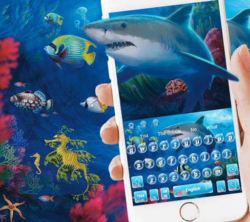 Blue Shark Water Theme screenshot 3