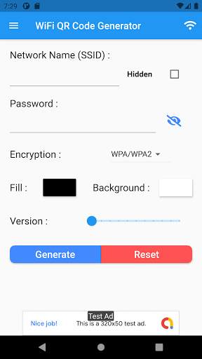 WiFi QR Code Generator screenshot 1