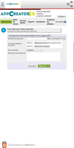 AppCreator24 screenshot 1