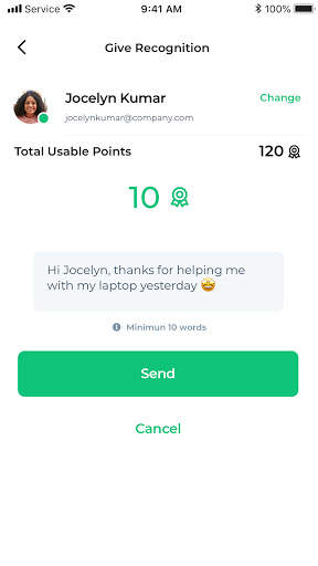 Sprynkl: Co-worker Social Network, Team Engagement screenshot 4