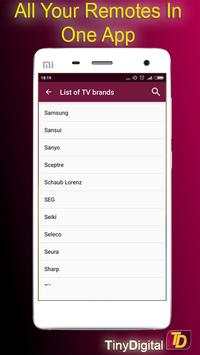 Master TV Remote Control screenshot 3