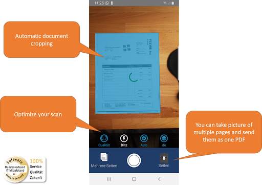 IPA-Mobile Scan FREE-EDITION - Scan to PDF screenshot 2