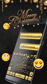 Golden Merry Christmas music keyboard screenshot 2