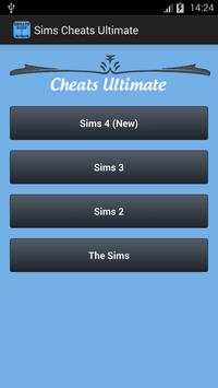 Cheats Sims Ultimate screenshot 1
