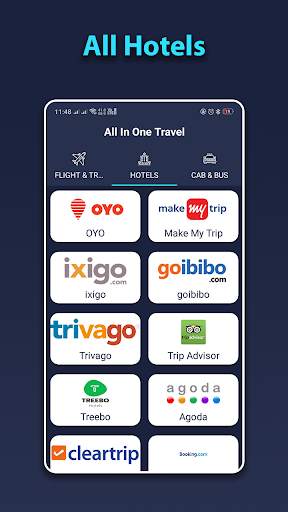 All In One Travel - 90+Hotels/Flights/Cab&Bus Apps screenshot 4