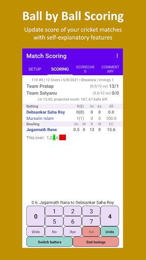 Cricket Scorer - keep your score and stats screenshot 4