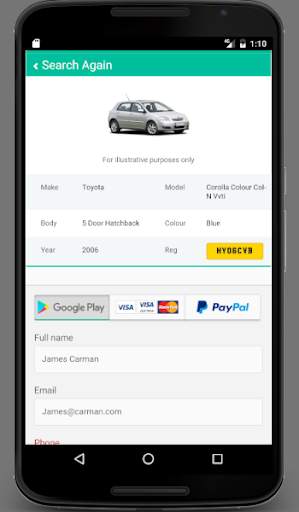 Instant Car Check स्क्रीनशॉट 3