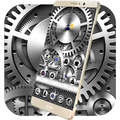 Silver Mechanical Gears Theme icon