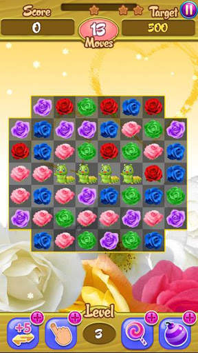 Rose Garden Flower - Free Blossom Crush Sweeper screenshot 4