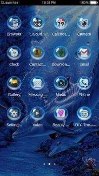Dolphin Ocean Theme HD screenshot 2