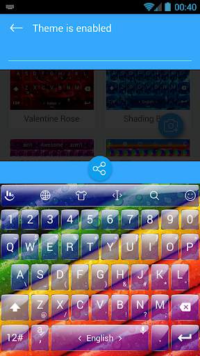 Keyboard Theme G DropsColorful screenshot 1